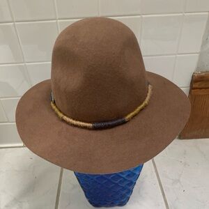 San Diego Hat Company Brown Wool Fedora Hat NWT